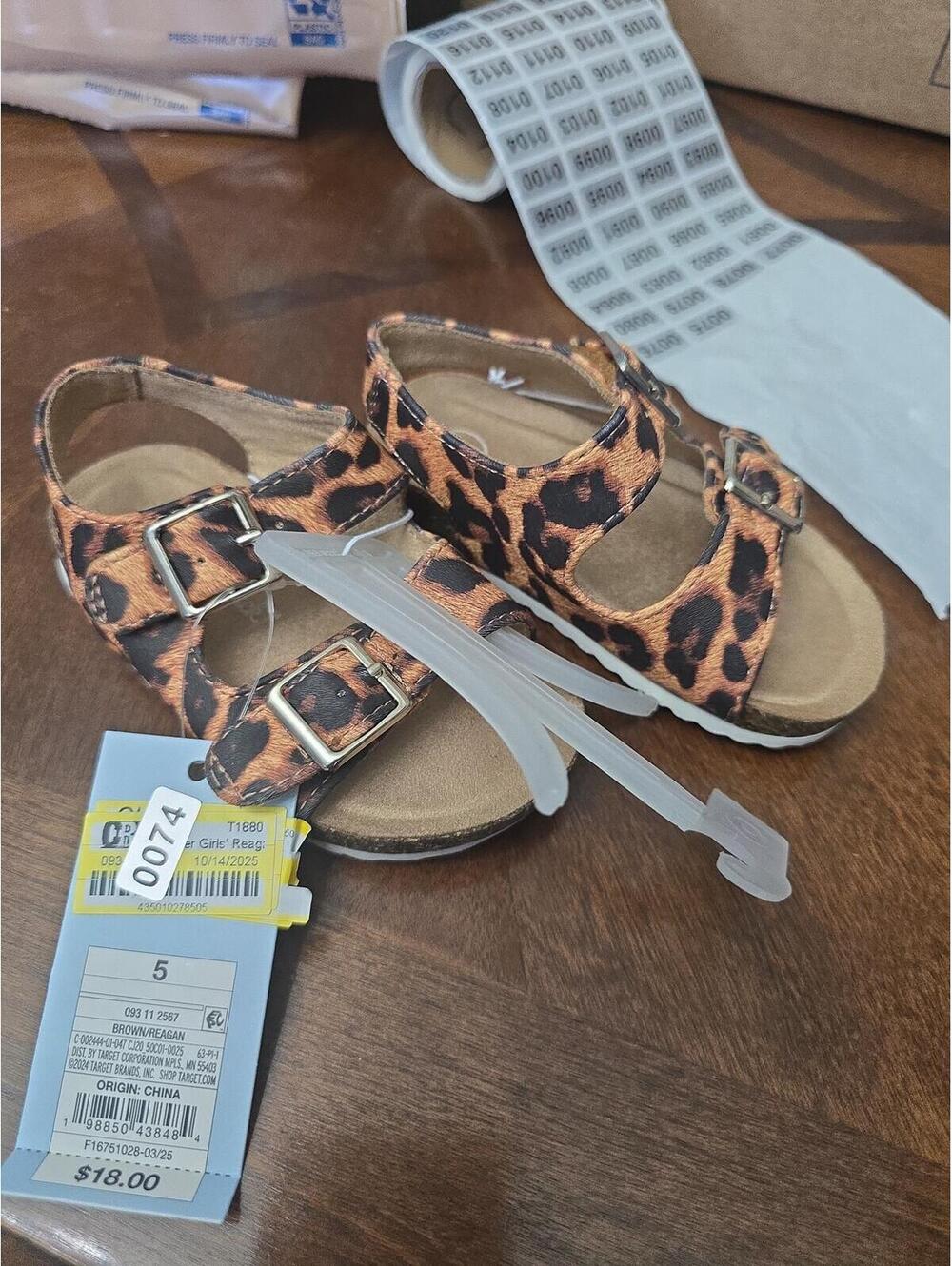 Size toddler 5 new sandals from target item 74 bin 9